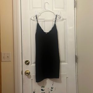 Altar’d State Black Satin Dress - Size Medium